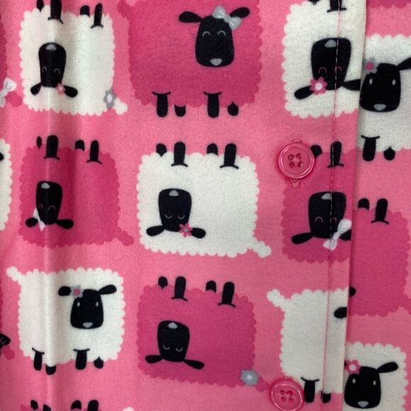 Dollie & me NWOT girls pink sheep printed two-piece pajama set - Picture 3 of 6